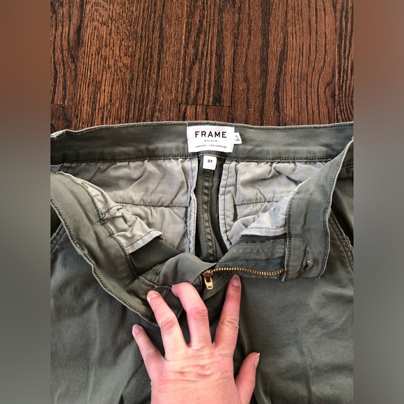 FRAME Women's 27 Service Cargo Skinny Pant Jeans in Platoon - EUC! - Picture 4 of 12